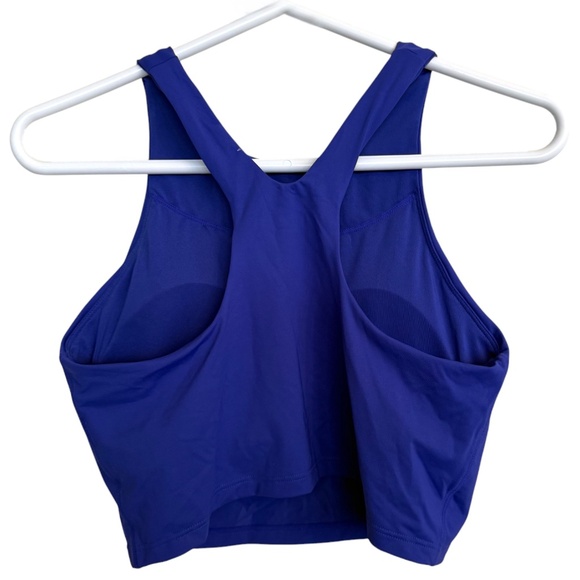 NWOT Athleta Conscious Crop Bikini Top in Yatch Blue - Picture 2 of 6